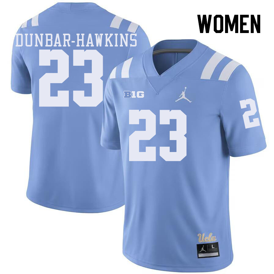 Women #23 Khristian Dunbar-Hawkins Big 10 Conference College Football Jerseys Stitched-Power Blue